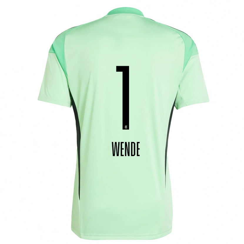 Danxen Homem Johanna Wende #1 Verde Claro Preto Camisola Guarda-Redes 2025/26 Camisa