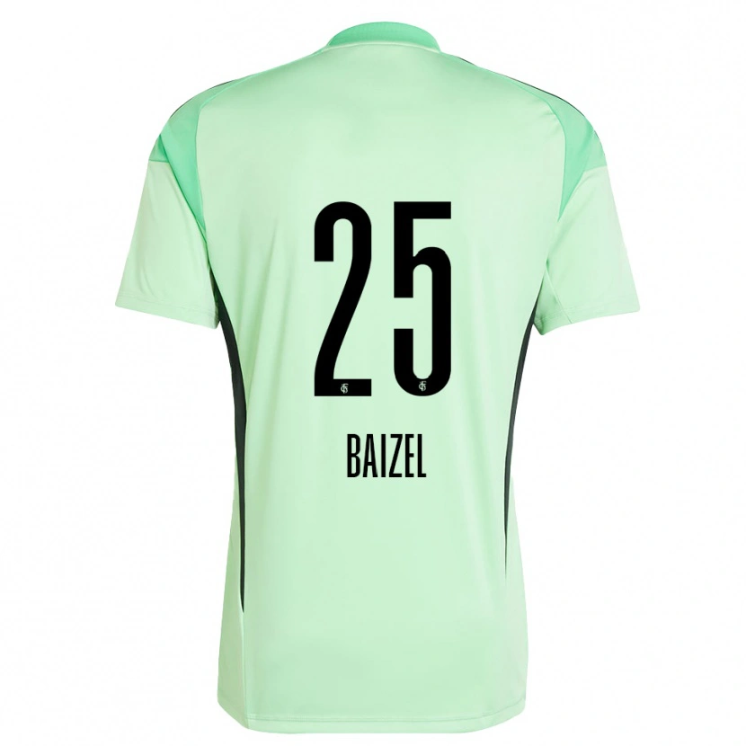 Danxen Homem David Baizel #25 Verde Claro Preto Camisola Guarda-Redes 2025/26 Camisa