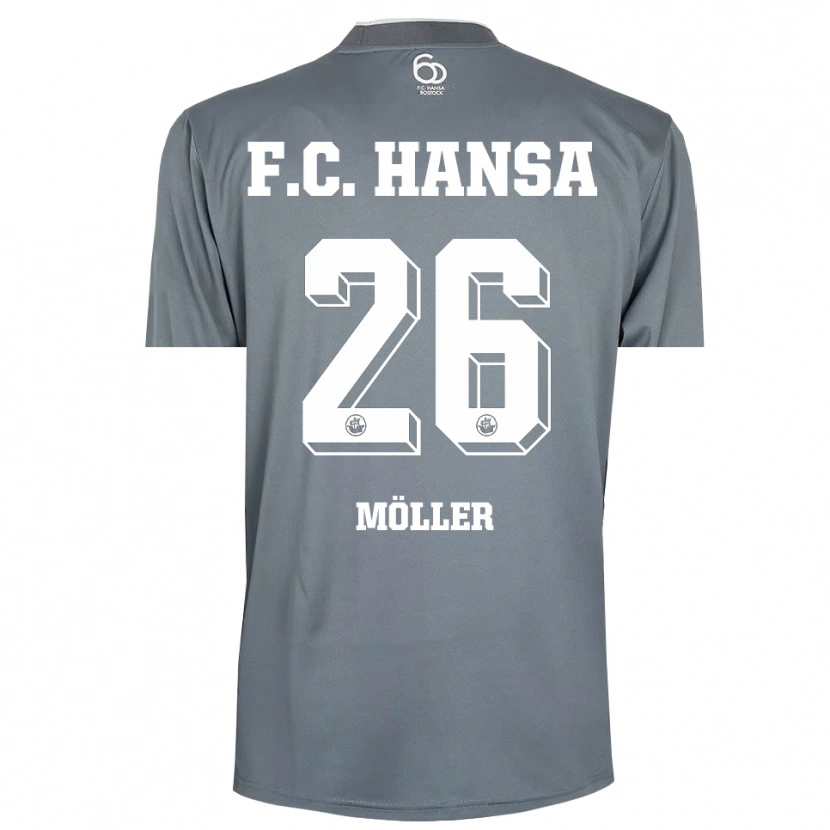 Danxen Homem Andreas Möller #26 Cinza Claro Branco Camisola Guarda-Redes 2025/26 Camisa