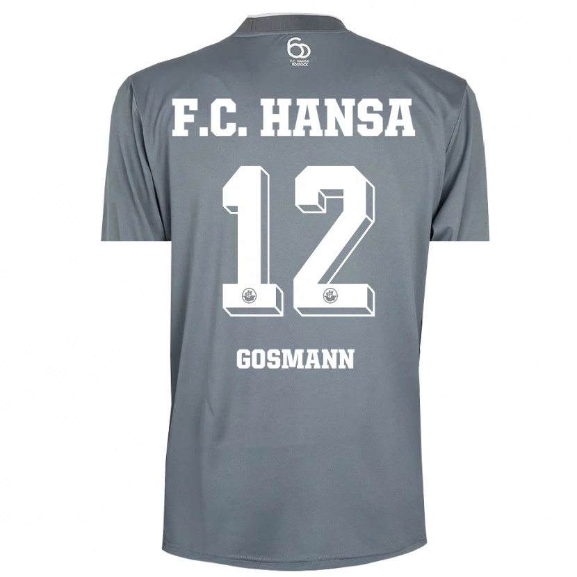 Danxen Homem Hermann Gosmann #12 Cinza Claro Branco Camisola Guarda-Redes 2025/26 Camisa