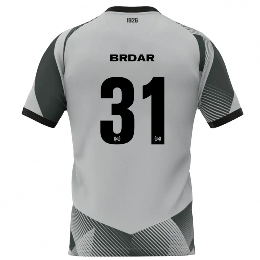 Danxen Homem Noah Brdar #31 Cinza Claro Branco Camisola Guarda-Redes 2025/26 Camisa