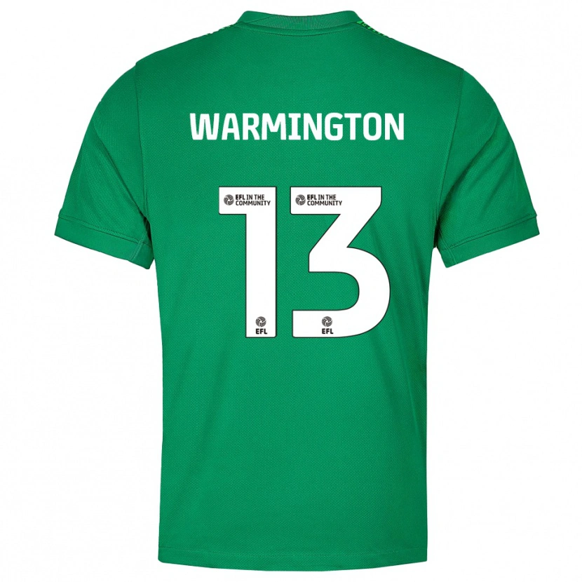 Danxen Homem Tyrese Warmington #13 Verde Branco Camisola Guarda-Redes 2025/26 Camisa