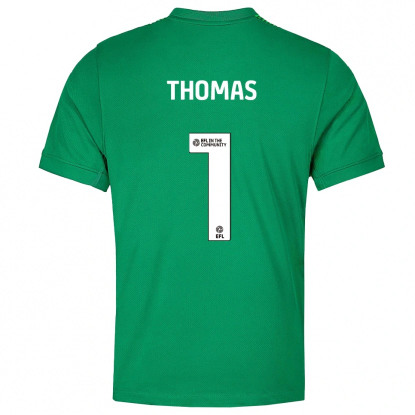 Danxen Homem Lucy Thomas #1 Verde Branco Camisola Guarda-Redes 2025/26 Camisa