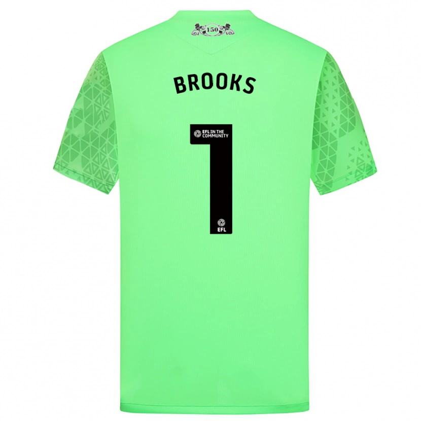 Danxen Homem Alexandra Brooks #1 Verde Fluorescente Camisola Guarda-Redes 2025/26 Camisa