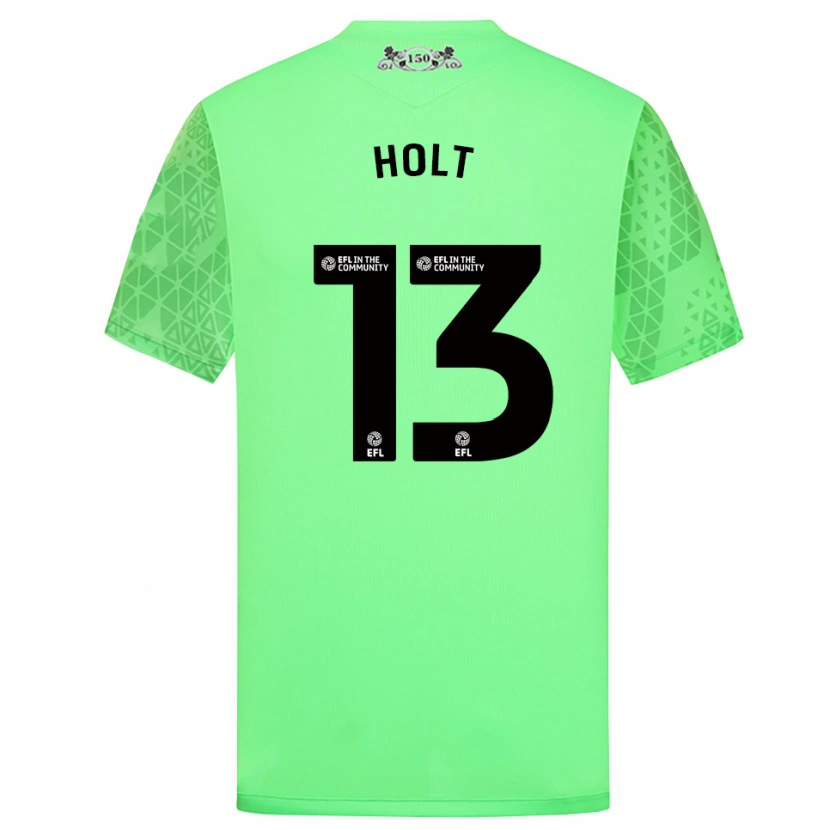 Danxen Homem Harry Holt #13 Verde Fluorescente Camisola Guarda-Redes 2025/26 Camisa
