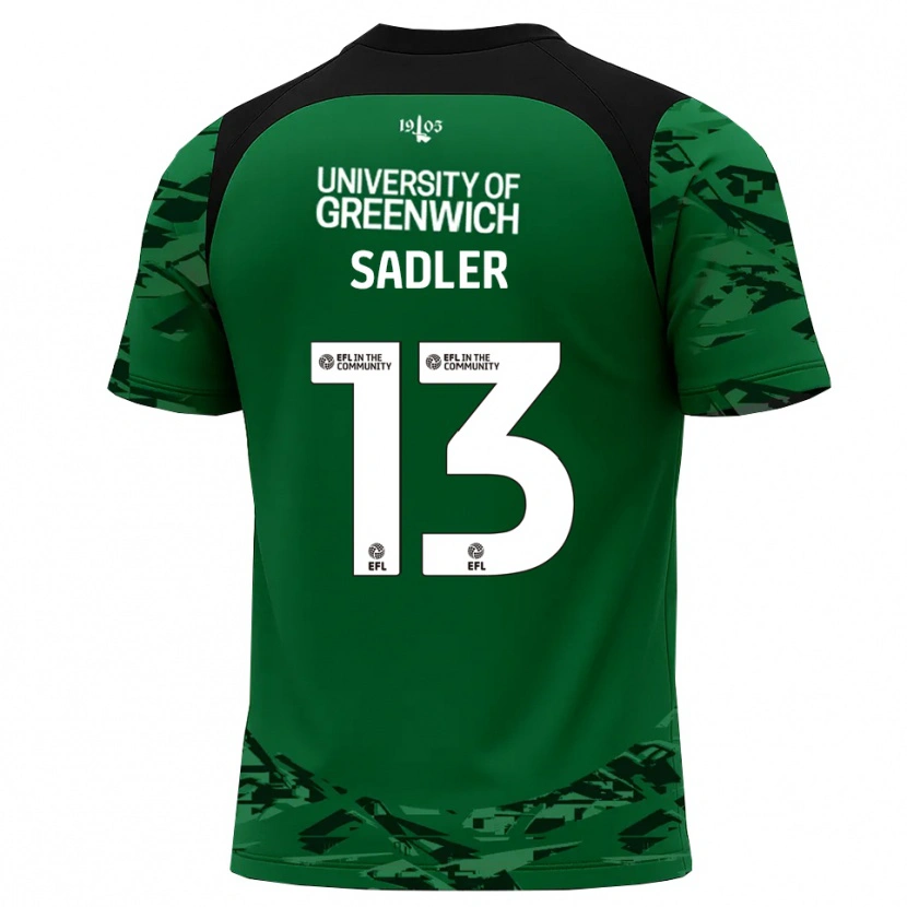 Danxen Homem Jude Sadler #13 Verde Preto Camisola Guarda-Redes 2025/26 Camisa