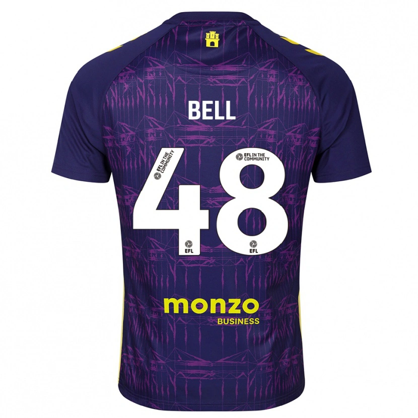 Danxen Homem Luke Bell #48 Amarelo Roxo Camisola Guarda-Redes 2025/26 Camisa