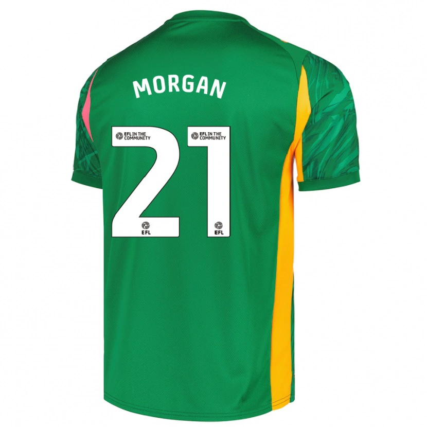 Danxen Homem Sarah Morgan #21 Verde Rosa Camisola Guarda-Redes 2025/26 Camisa