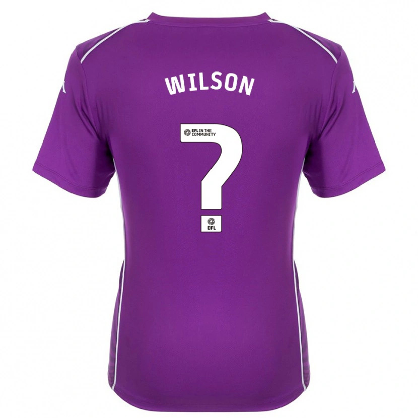 Danxen Homem George Wilson #0 Branco Roxo Camisola Guarda-Redes 2025/26 Camisa