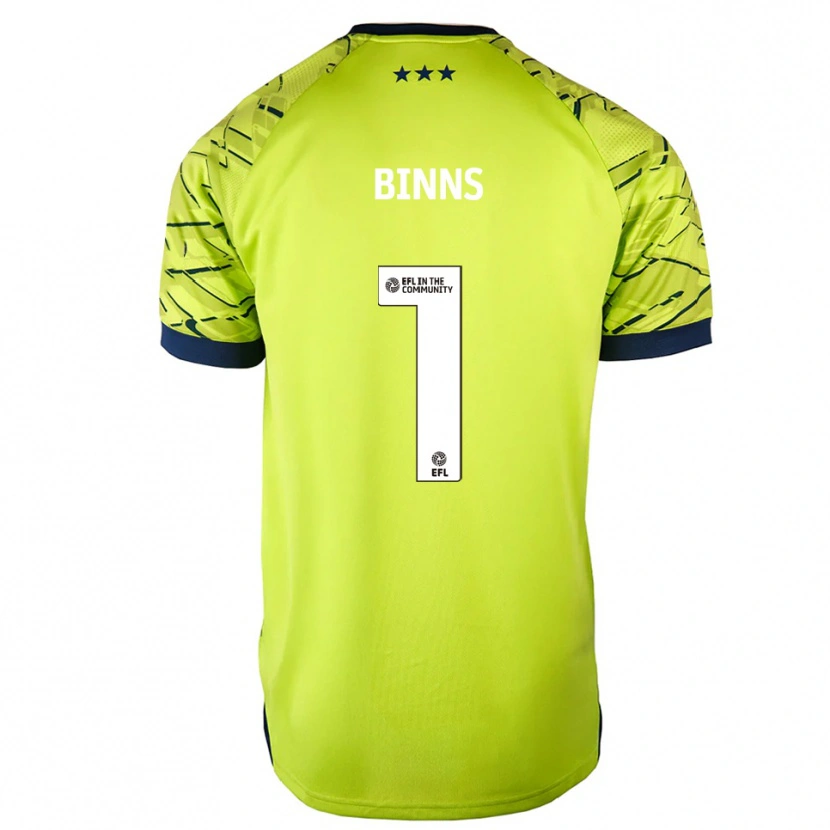 Danxen Homem Charlie Binns #1 Verde Amarelo Camisola Guarda-Redes 2025/26 Camisa