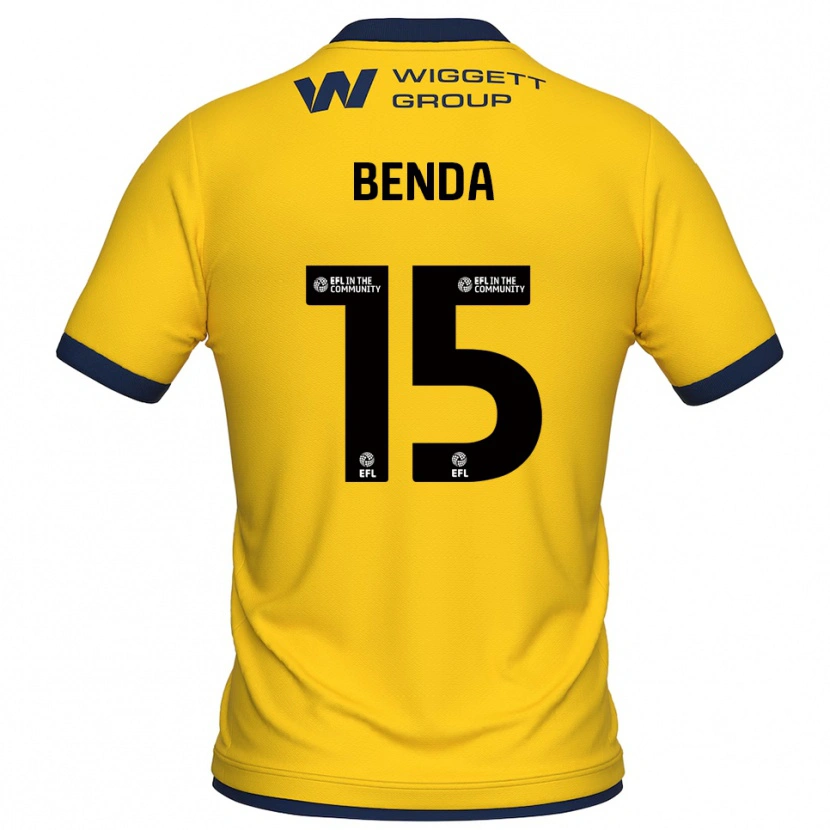 Danxen Homem Steven Benda #15 Amarelo Preto Camisola Guarda-Redes 2025/26 Camisa