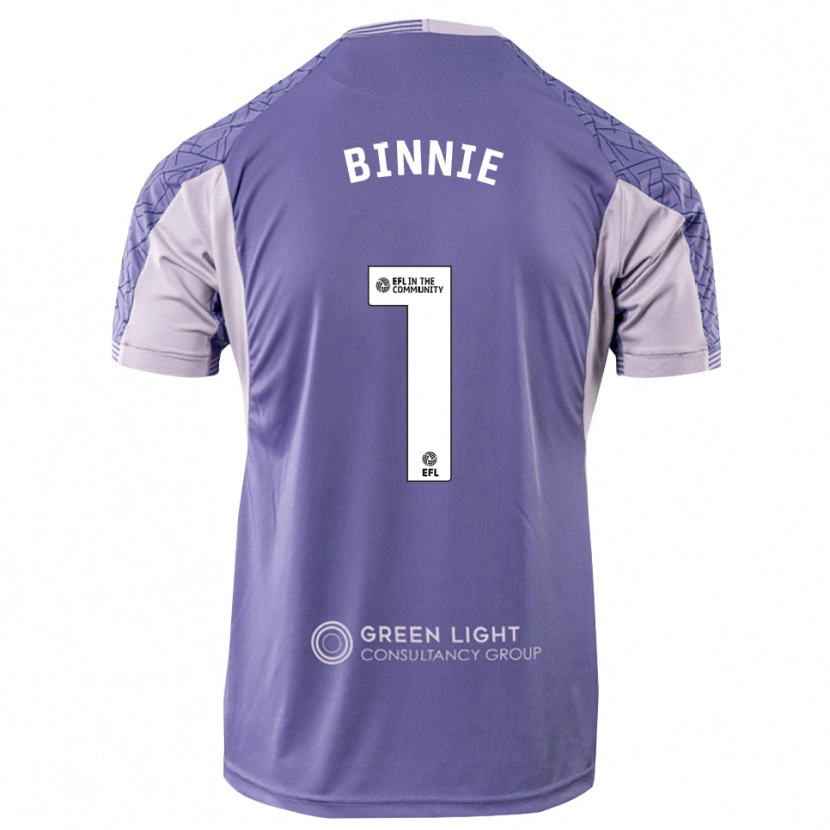 Danxen Homem Ethan Binnie #1 Roxo Claro Camisola Guarda-Redes 2025/26 Camisa