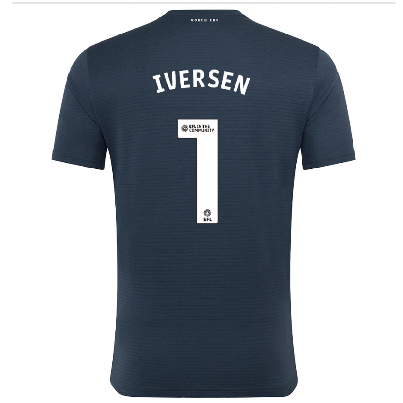 Danxen Homem Daniel Iversen #1 Preto Branco Camisola Guarda-Redes 2025/26 Camisa
