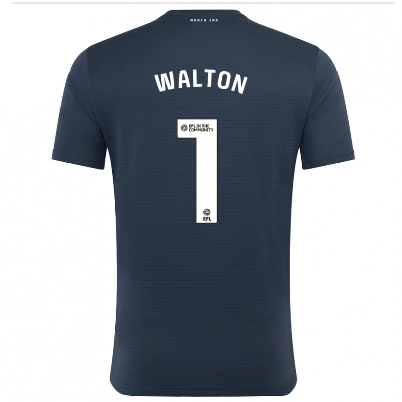Danxen Homem Jack Walton #1 Preto Branco Camisola Guarda-Redes 2025/26 Camisa