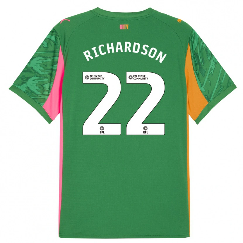 Danxen Homem Fran Stenson #22 Verde Laranja Camisola Guarda-Redes 2025/26 Camisa