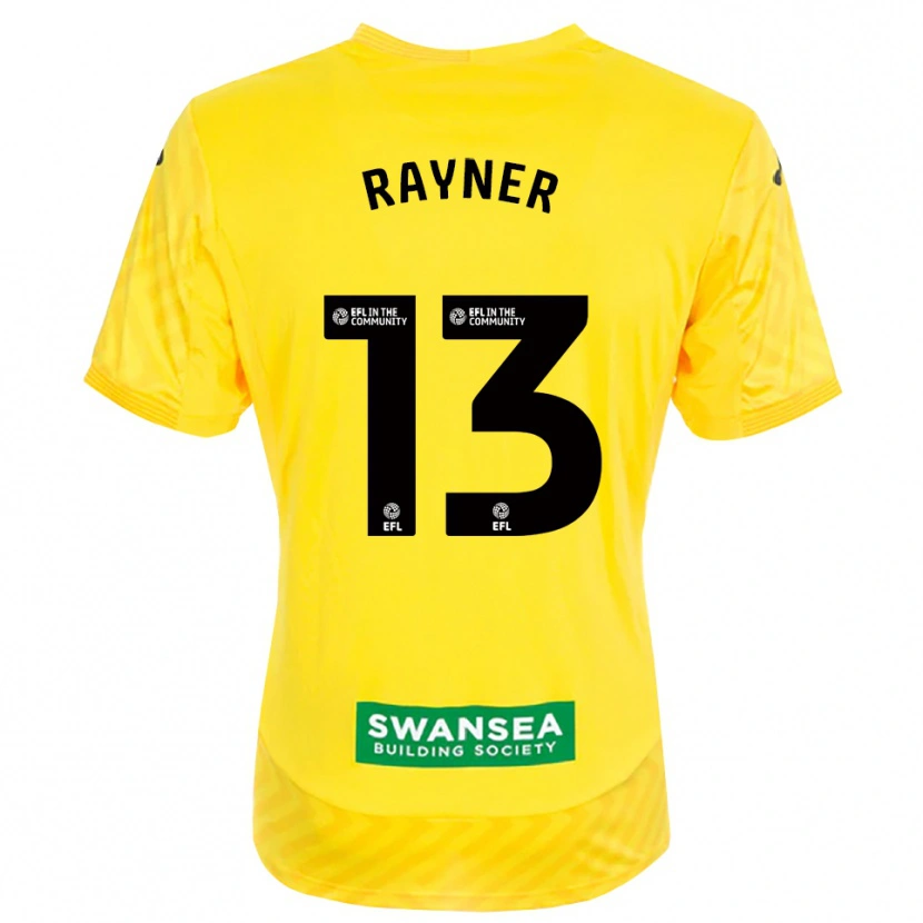 Danxen Homem Opal Rayner #13 Amarelo Preto Camisola Guarda-Redes 2025/26 Camisa