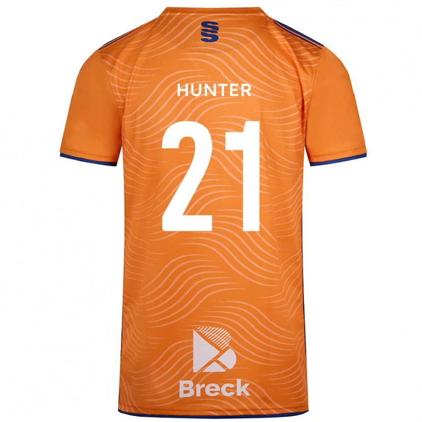 Danxen Homem Megan Hunter #21 Preto Laranja Camisola Guarda-Redes 2025/26 Camisa