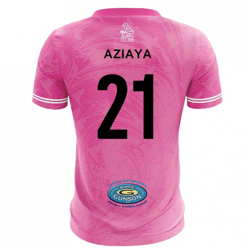 Danxen Homem David Aziaya #21 Branco Rosa Camisola Guarda-Redes 2025/26 Camisa