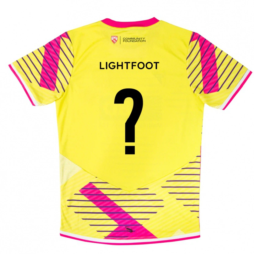 Danxen Homem Erin Lightfoot #0 Rosa Amarelo Camisola Guarda-Redes 2025/26 Camisa