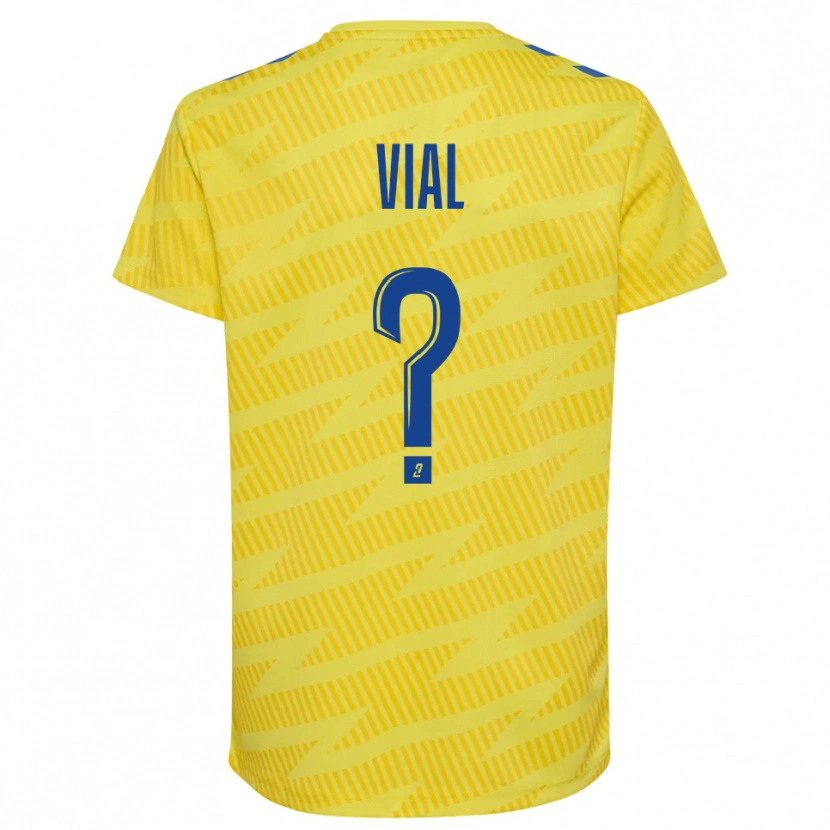 Danxen Homem Lorik Vial #0 Amarelo Azul Camisola Guarda-Redes 2025/26 Camisa