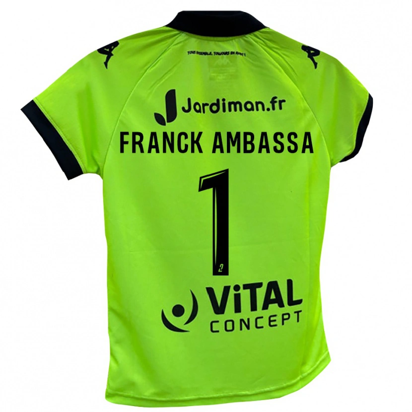 Danxen Homem Gaspard Franck Ambassa #1 Verde Neon Camisola Guarda-Redes 2025/26 Camisa