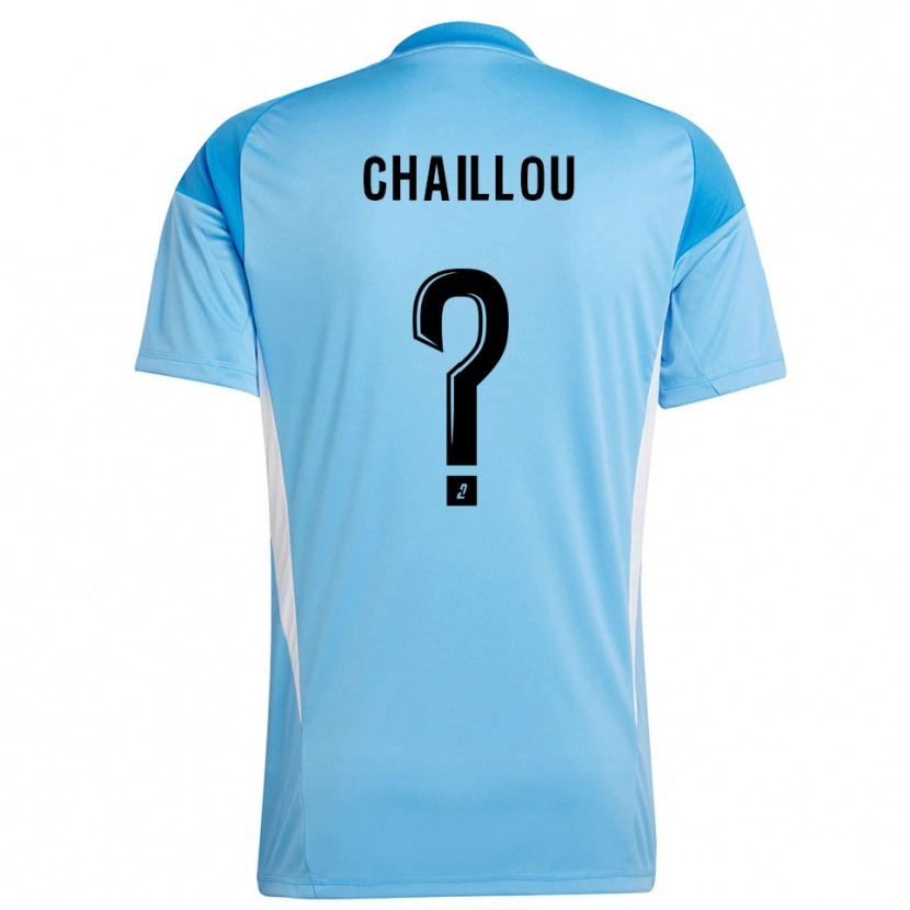 Danxen Homem Victor Chaillou #0 Branco Azul Céu Camisola Guarda-Redes 2025/26 Camisa