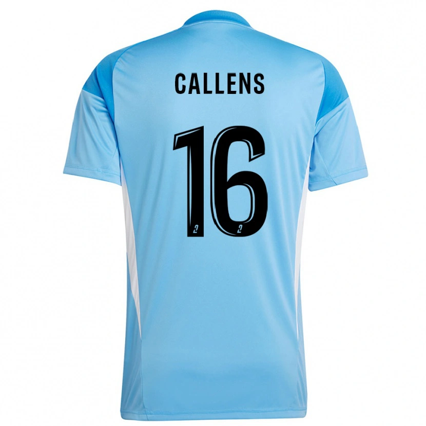 Danxen Homem Thomas Callens #16 Branco Azul Céu Camisola Guarda-Redes 2025/26 Camisa