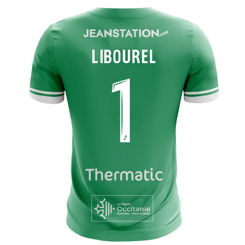 Danxen Homem Laurie Libourel #1 Verde Branco Camisola Guarda-Redes 2025/26 Camisa
