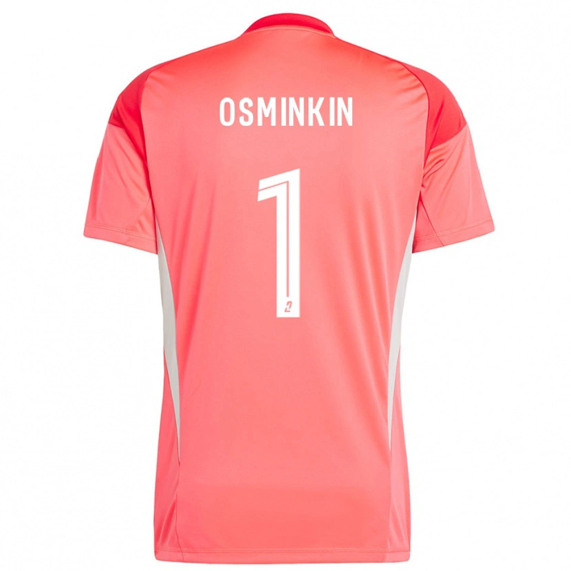 Danxen Homem Vitaliy Osminkin #1 Branco Vermelho Laranja Camisola Guarda-Redes 2025/26 Camisa