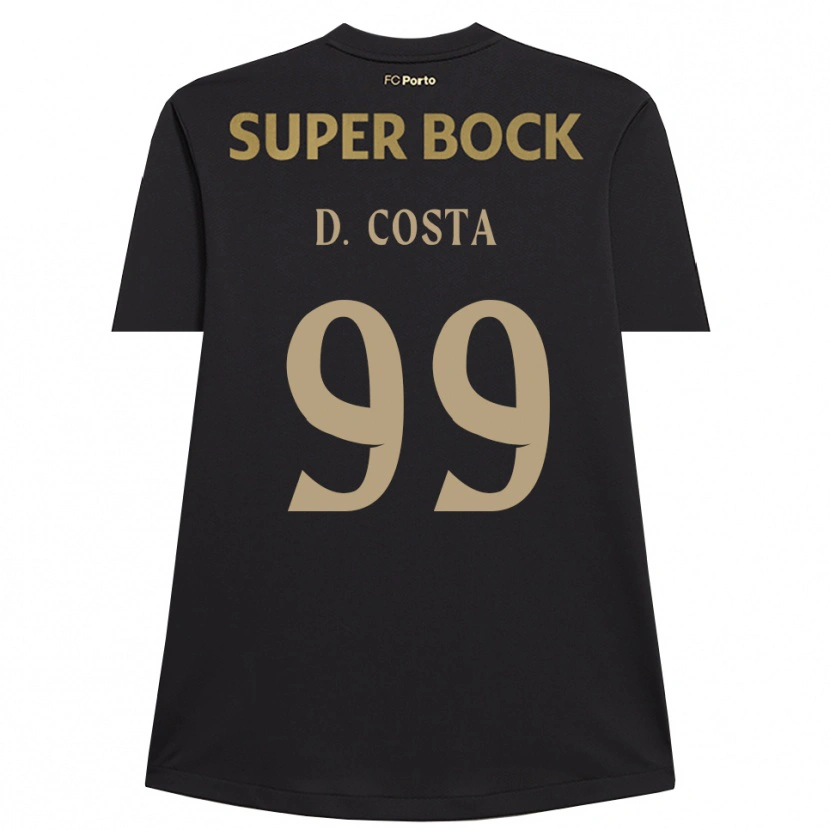 Danxen Homem Diogo Costa #99 Preto Marrom Camisola Guarda-Redes 2025/26 Camisa