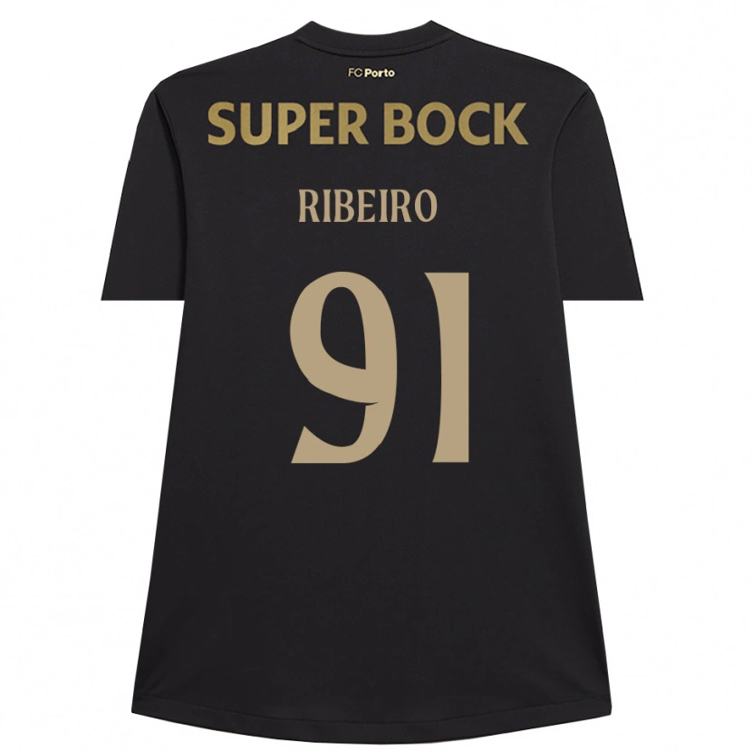 Danxen Homem Gonçalo Ribeiro #91 Preto Marrom Camisola Guarda-Redes 2025/26 Camisa