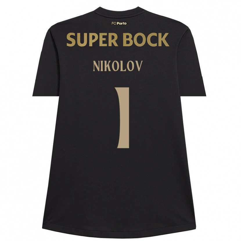 Danxen Homem Antoni Nikolov #1 Preto Marrom Camisola Guarda-Redes 2025/26 Camisa