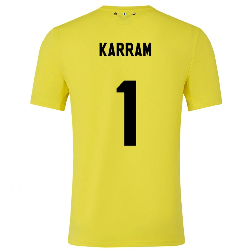 Danxen Homem Faris Karram #1 Amarelo Preto Camisola Guarda-Redes 2025/26 Camisa
