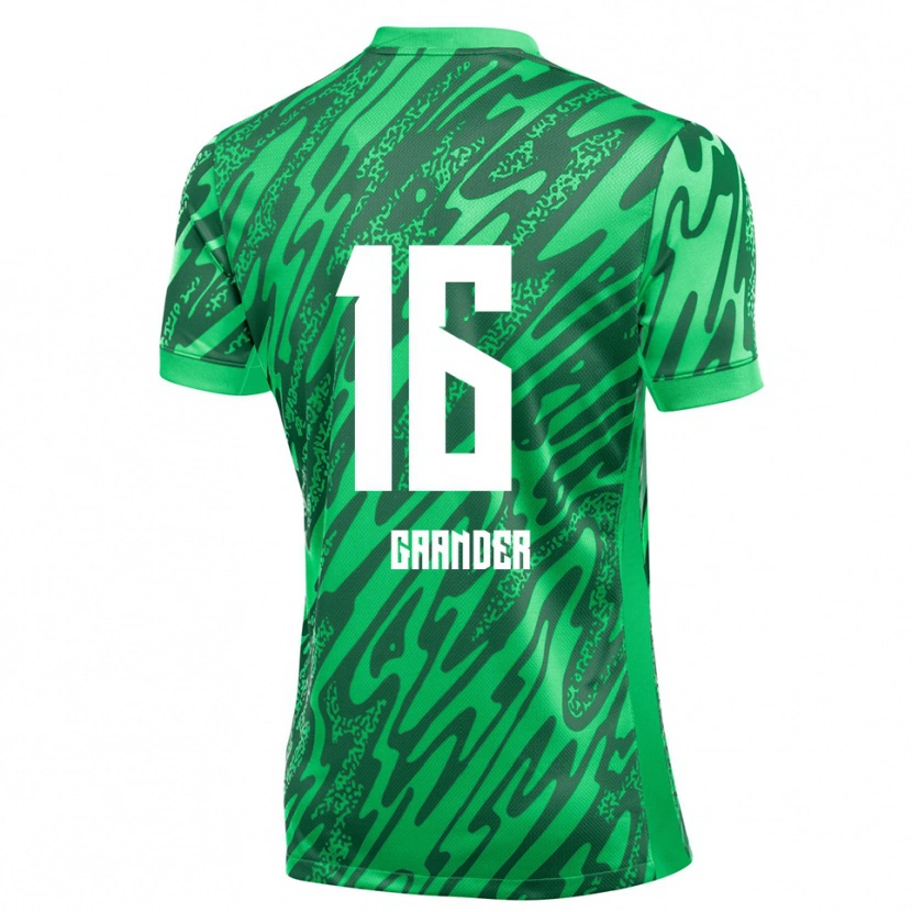 Danxen Homem Christian Gaander #16 Verde Branco Camisola Guarda-Redes 2025/26 Camisa