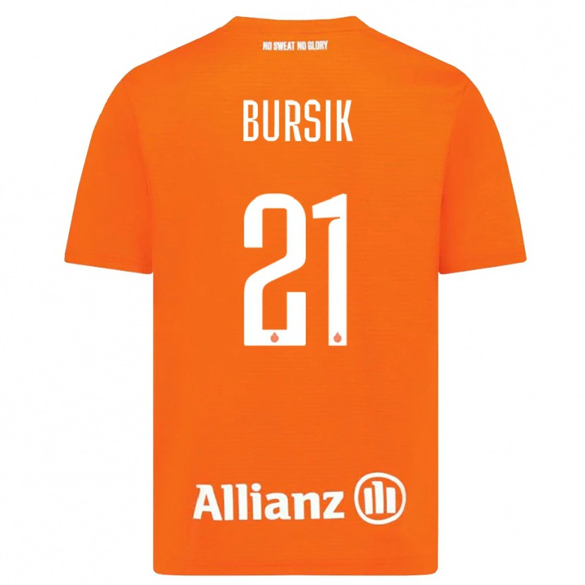 Danxen Homem Josef Bursik #21 Laranja Branco Camisola Guarda-Redes 2025/26 Camisa
