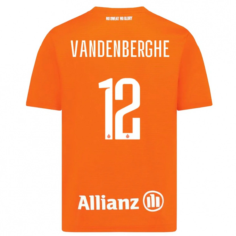 Danxen Homem Xander Vandenberghe #12 Laranja Branco Camisola Guarda-Redes 2025/26 Camisa