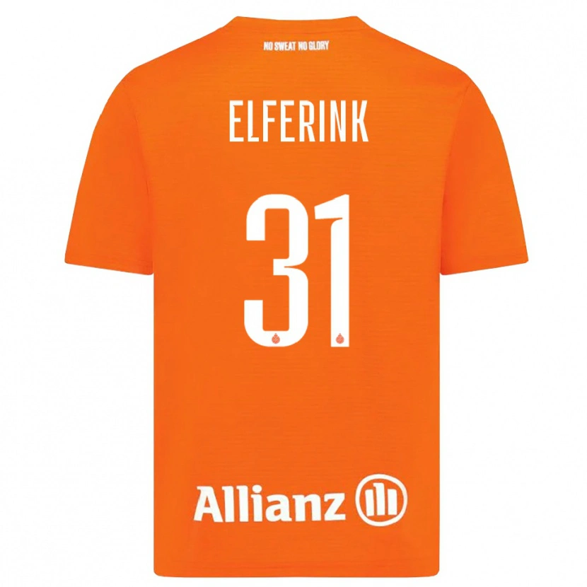 Danxen Homem Marie Elferink #31 Laranja Branco Camisola Guarda-Redes 2025/26 Camisa