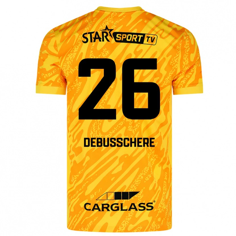 Danxen Homem Vic Debusschere #26 Laranja Amarelo Preto Camisola Guarda-Redes 2025/26 Camisa