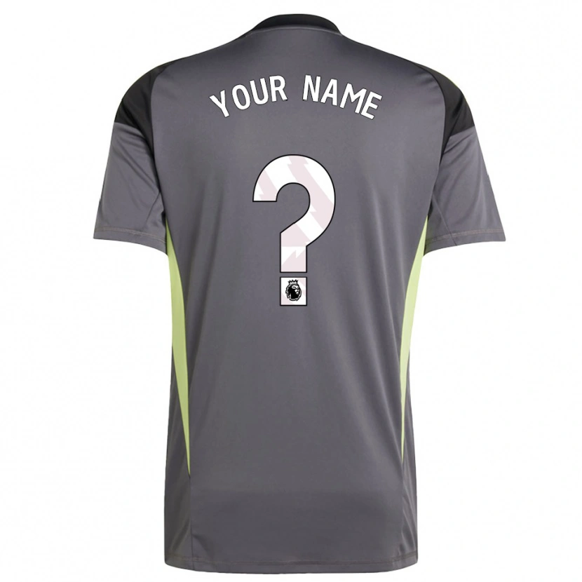 Danxen Homem Manchester United Cinza Escuro Branco Camisola Guarda-Redes 2025/26 Camisa