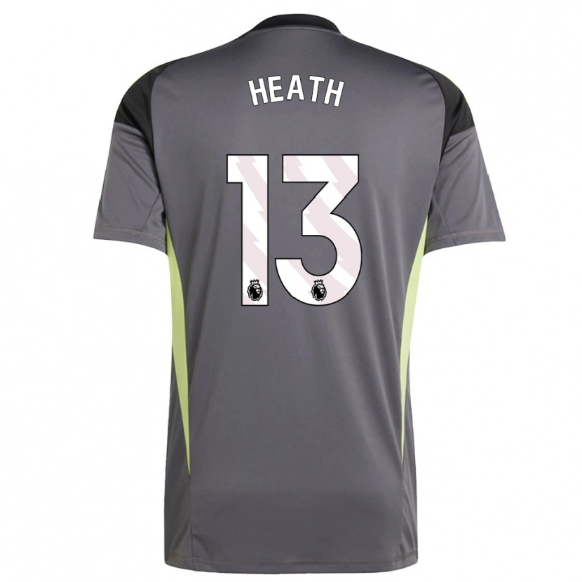 Danxen Homem Fred Heath #13 Cinza Escuro Branco Camisola Guarda-Redes 2025/26 Camisa