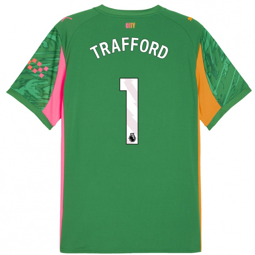 Danxen Homem James Trafford #1 Verde Laranja Camisola Guarda-Redes 2025/26 Camisa