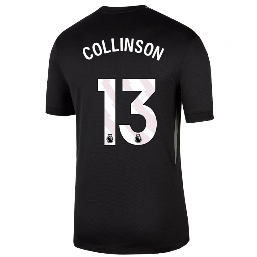 Danxen Homem Isaac Collinson #13 Preto Branco Camisola Guarda-Redes 2025/26 Camisa