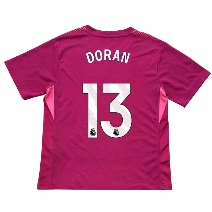 Danxen Homem Farren Doran #13 Rosa Branco Camisola Guarda-Redes 2025/26 Camisa
