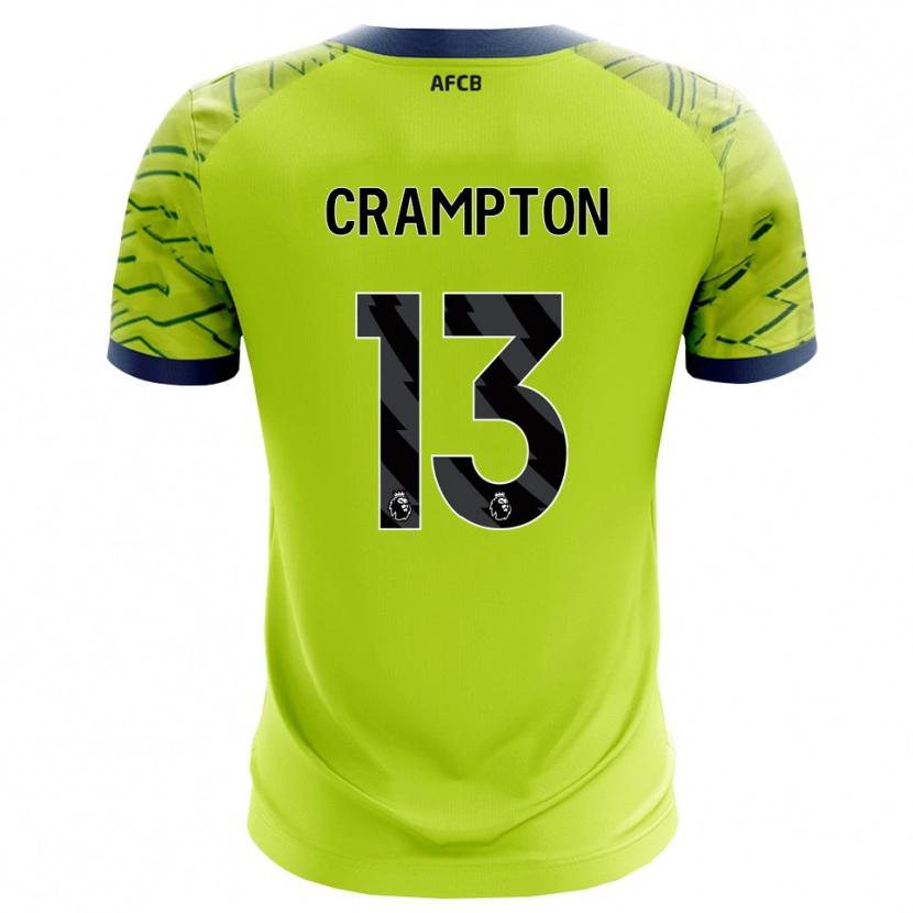 Danxen Homem Kai Crampton #13 Verde Amarelo Camisola Guarda-Redes 2025/26 Camisa