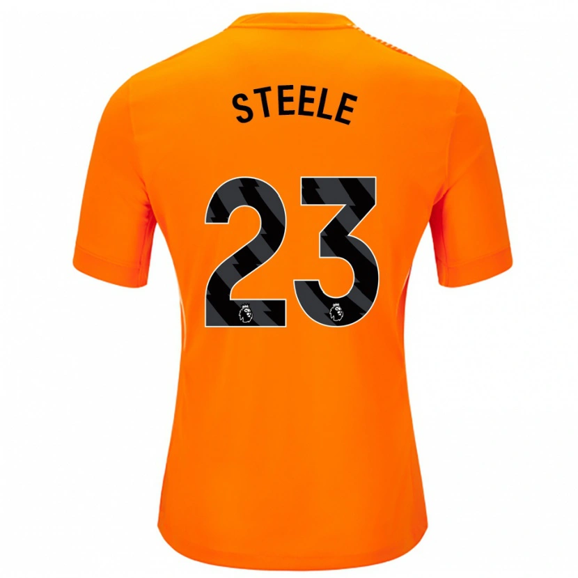 Danxen Homem Jason Steele #23 Laranja Preto Camisola Guarda-Redes 2025/26 Camisa