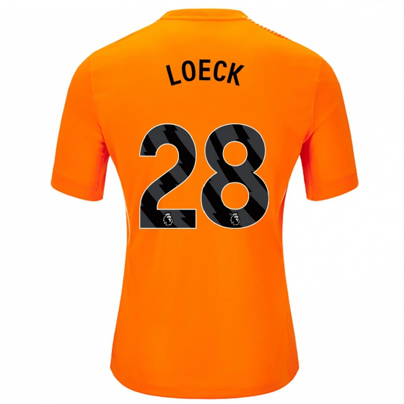Danxen Homem Melina Loeck #28 Laranja Preto Camisola Guarda-Redes 2025/26 Camisa