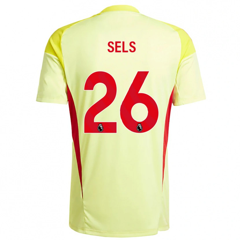 Danxen Homem Matz Sels #26 Amarelo Claro Laranja Camisola Guarda-Redes 2025/26 Camisa
