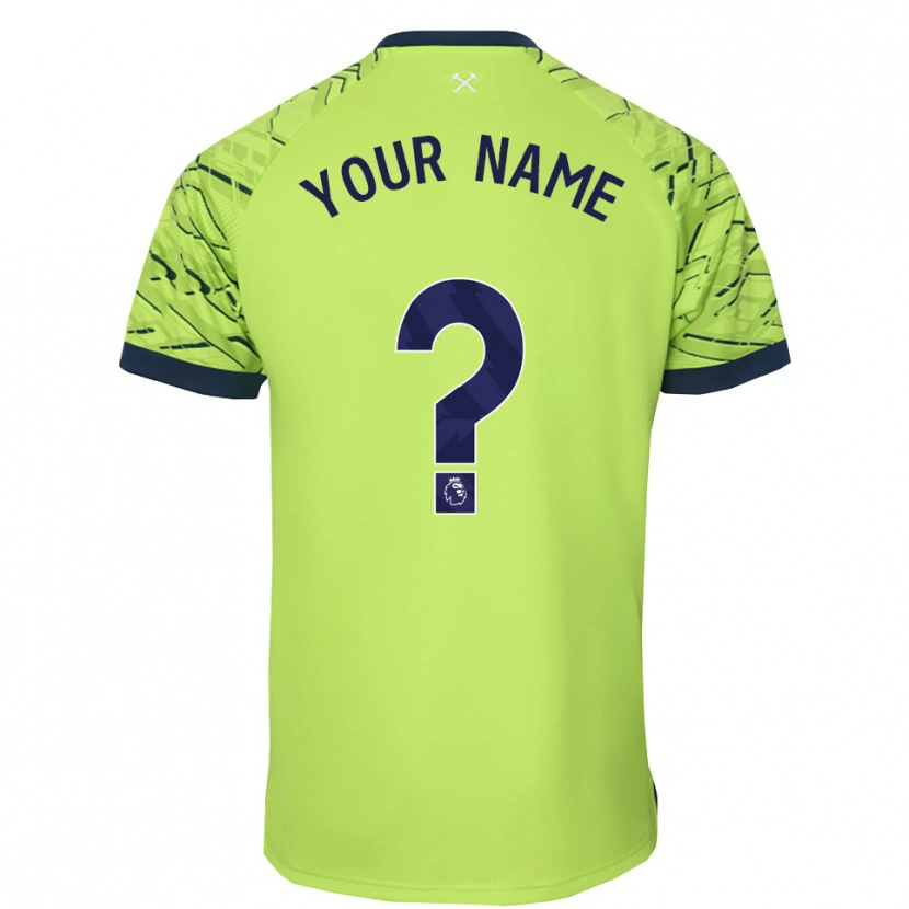 Danxen Homem West Ham United Verde Fluorescente Camisola Guarda-Redes 2025/26 Camisa