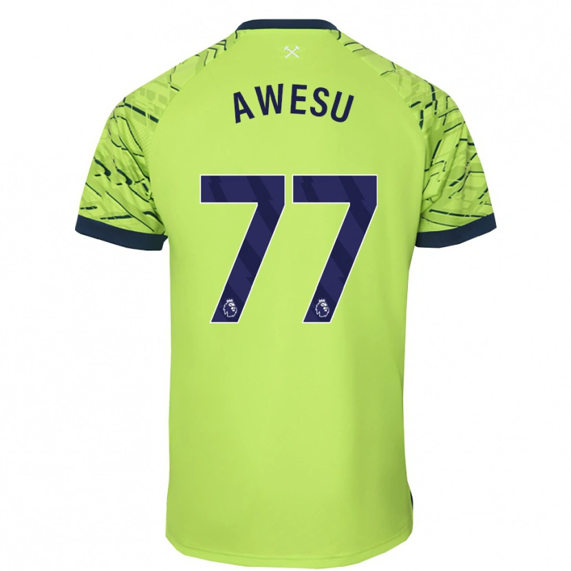 Danxen Homem Lanre Awesu #77 Verde Fluorescente Camisola Guarda-Redes 2025/26 Camisa