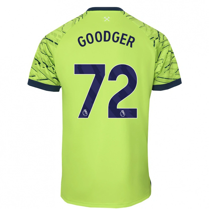 Danxen Homem Tommy Goodger #72 Verde Fluorescente Camisola Guarda-Redes 2025/26 Camisa